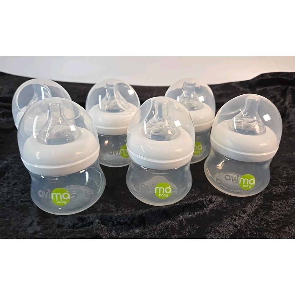 Avima baby bottle 4 fl oz pack of 6 new no‎ box